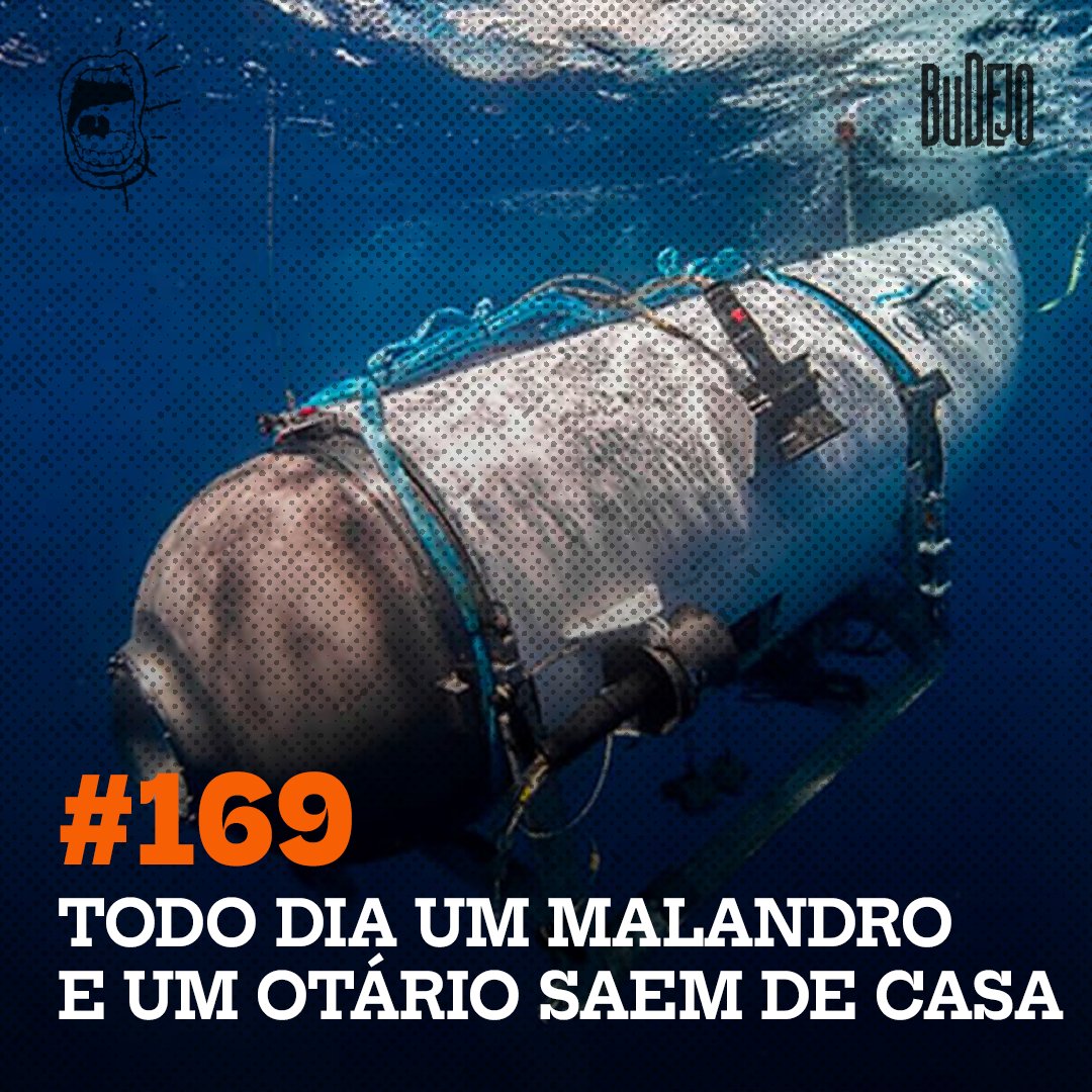 budejopodcast's tweet photo. NO AR! Estamos muito consternados com a situação das quatro criaturas que acharam por bem se tacar num supositório pra ver o Titanic pela tela de um tablet. Neste episódio prestamos solidariedade ao herói que afundou quatro bilionários de uma vez só. 

Links abaixo 👇 https://t.co/hPwjvAh0RP