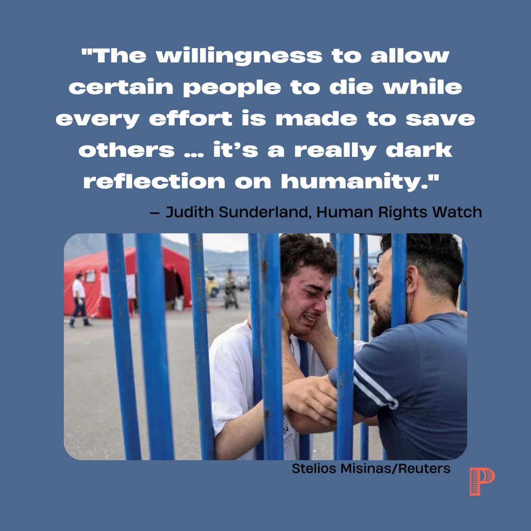 'The willingness to allow certain people to die while every effort is made to save others ... it’s a really dark reflection on humanity.' — @sunderland_jude, Human Rights Watch  

#BoatDisaster #Titanic #OceanGate #Migrant #BillionaireClass #Oligarchy #RefugeeCrisis #racism