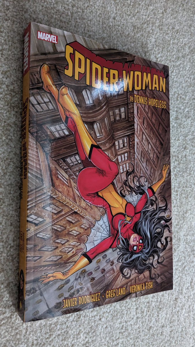 #NCBD #OCBD
3rd time buying #SpiderWoman by @HopelessDent with lovely art from @javiercaster @itsveronicafish #GregLand and others. It would have been nice for @Marvel to have included the #SpiderWomen story for this to be complete. @CBCebulski