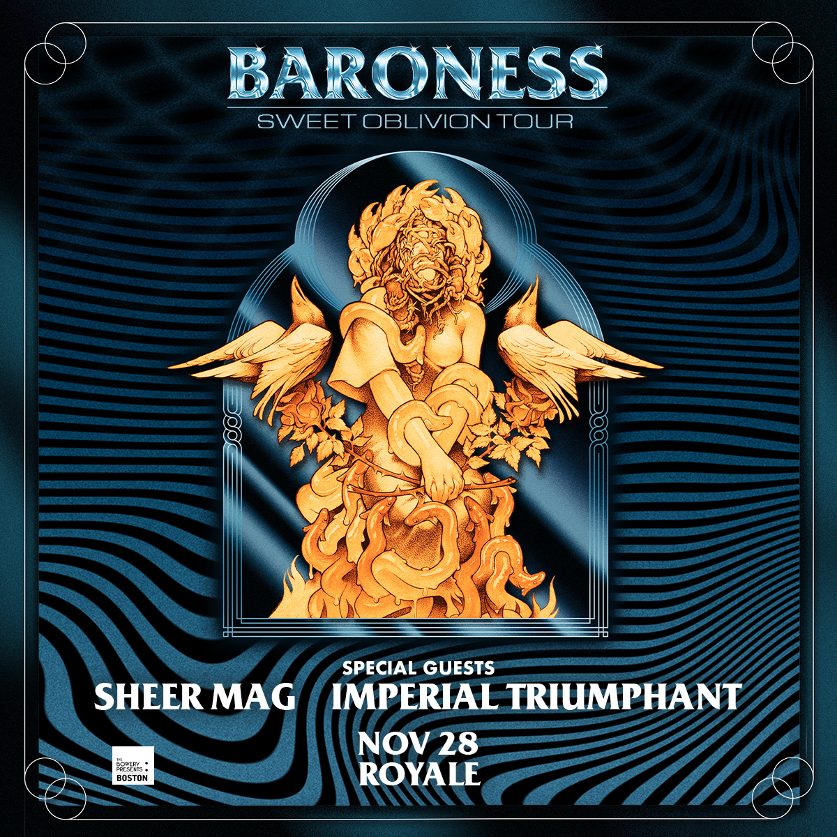 boweryboston's tweet image. Fill up your Fall at @RoyaleBoston! These shows are on sale now:
9.8 David Kushner
9.23 @thedevilmakes3 
9.26 @Old97s 
11.4 @QuicksandNYC Slip 30th Anniversary
11.28 @YourBaroness 
🎟️🎟️&amp;gt;&amp;gt;&amp;gt; axs.com/series/18983/o…