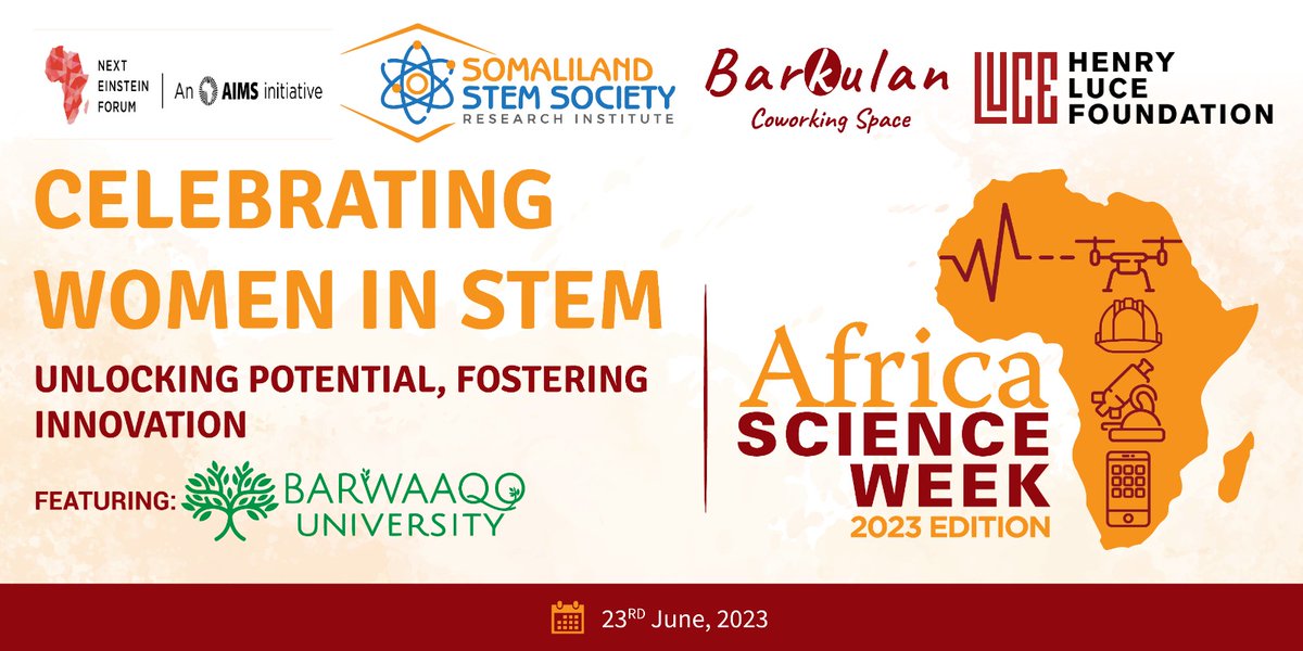 RoblyXNews24's tweet photo. Celebrating women in STEM is not only important for promoting diversity and inclusion, but also for driving innovation and progress. Kudos to 
@NextEinsteinFor
@HLuceFdn
 @SLSTEM_research @BarkulanHub @barwaaqo_uni
#ASW2023 #SLSTEM 
 #WomenInSTEM https://t.co/sPFbbSMsfS