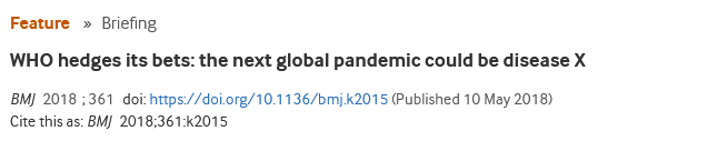 1SilvanaA's tweet photo. #disease x #FLU #flu #pandemic 
List of topics https://t.co/z2hbEza4Zh