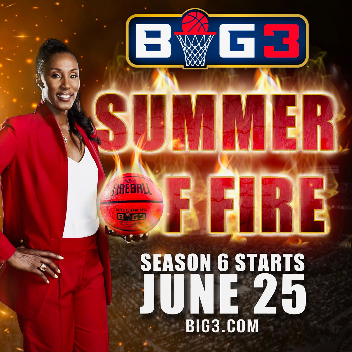 Cancel your plans, and catch us live in Chicago or on @CBS today at 1 pm ET. Season 6 is coming in hot. #SummerofFire @TheBig3