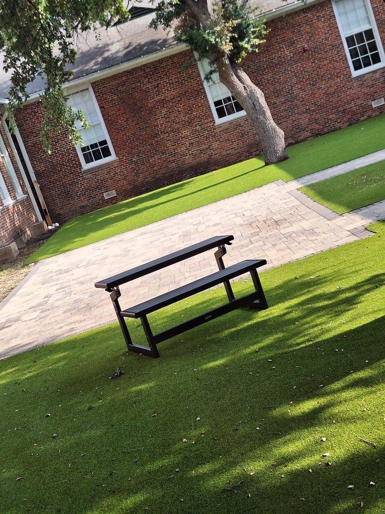 PrestonHollowES's tweet photo. A very special Thank You to Preston Hollow Womenβs Club for delivering these awesome adjustable table benches for our Outdoor Learning Classroom! βοΈπ Weβre preparing for students during these summer months! #IBPYP #PHEInspired #SummerCool #Balanced #Caring #Thinker https://t.co/ZCcrplgJdE