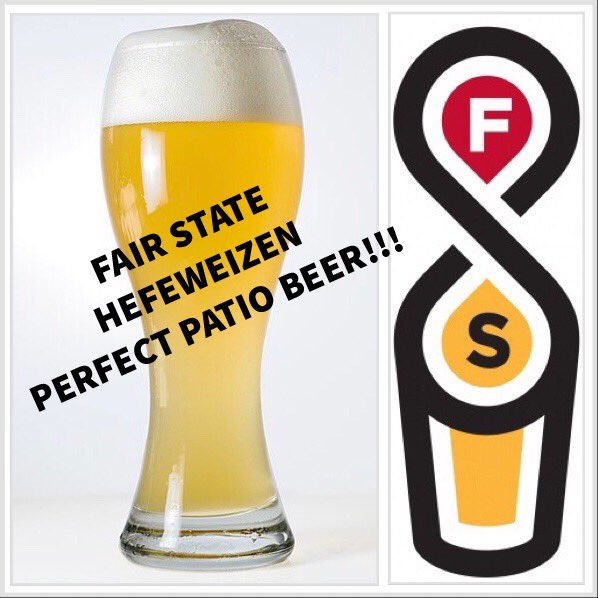 Summertime is patio time!
And Hefeweizen is the perfect “patio beer” style. #OnTapNow
 Try this one from @FairStateCoop at @MaltHouseTavern tonight!
