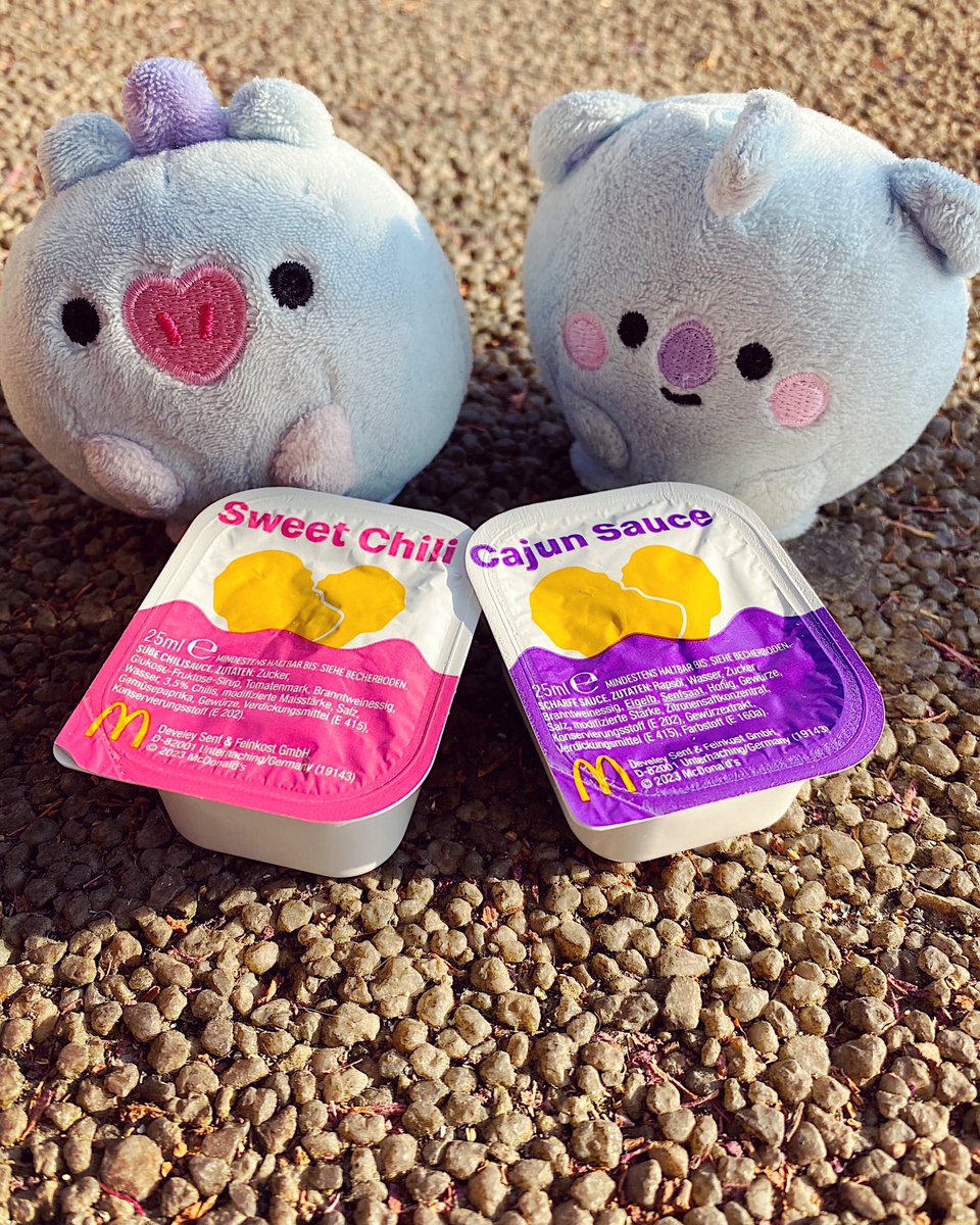 Mangie was super brave trying some spicy bangtannie sauces. Koya is proud of Mangie. C(•○•)💜🍃 ( ^ ♡ ^ )💜💜💜 

#namjooning #bt21 #bt21baby #koya #mang #bt21koya #bt21mang #bt21merchandise #bt21collection
