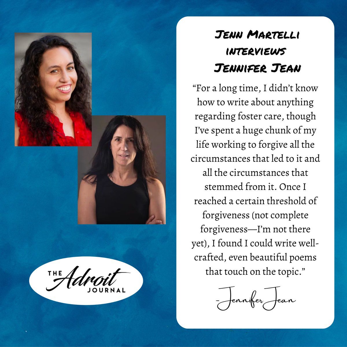 In Provincetown, I made progress on my forgiveness poem series. *VOZ* explores this topic a bit–which I talk about in my *Adroit* interview with Jennifer Martelli, earlier this year:

theadroitjournal.org/2023/02/28/a-c…

#writerscommunity #writinglife #amwriting #books #lettinggo