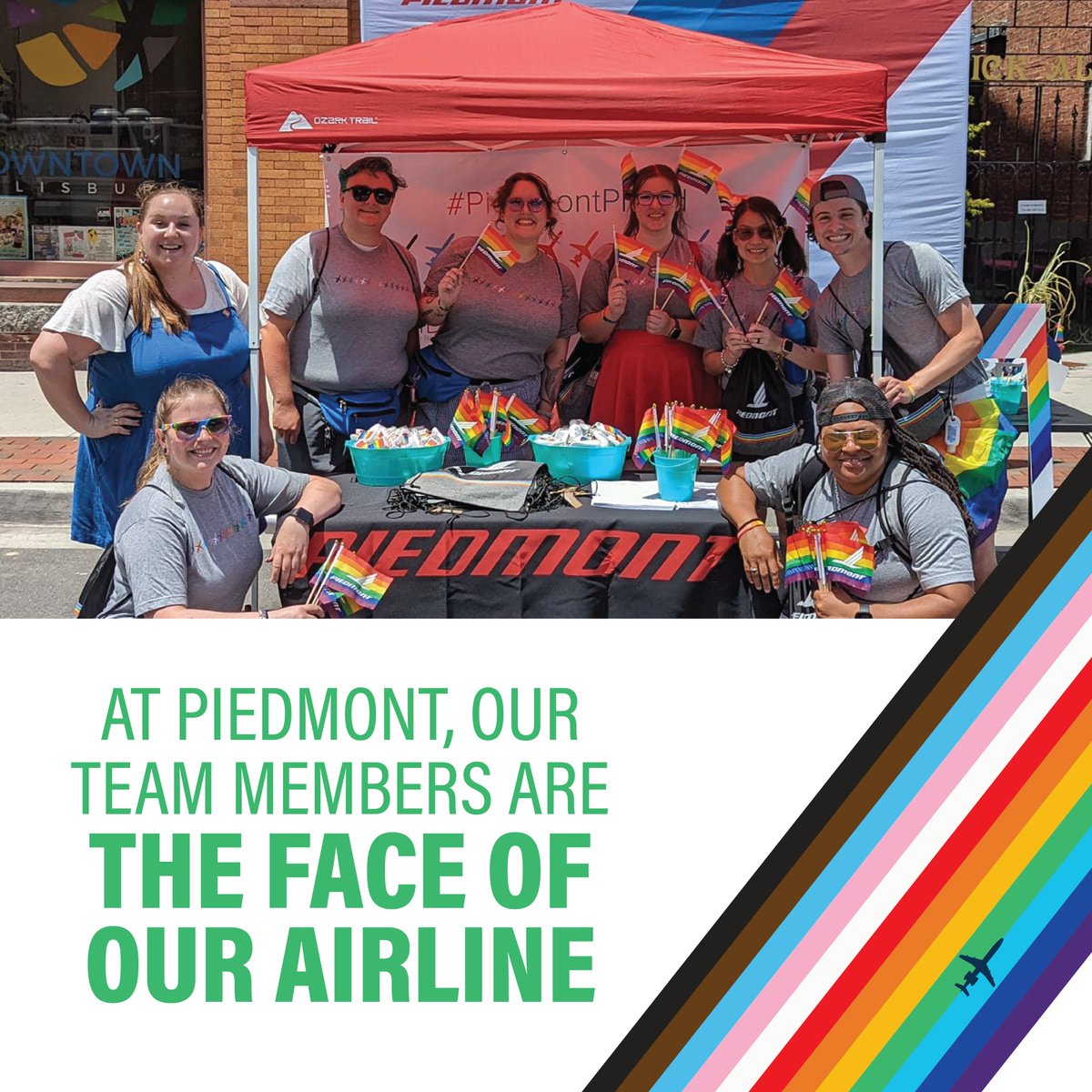 piedmontair's tweet photo. Come out and support the 2nd annual @sbypride this Saturday, June 24. Our team is excited to attend and continue championing equality in the workplace! 

You can find us at the corner of West Main and North Division at booth #28.

#PiedmontProud #Pride https://t.co/reURjnfomT