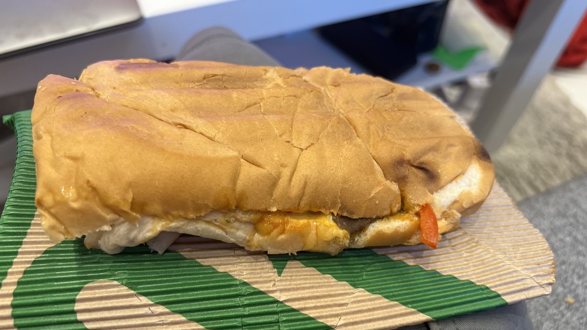 @SubwayUK flattening your subs in the toaster (and not by my choice, it was compulsory apparently, as was the choice of bread) makes for an awful eating experience.

I won’t be buying your #SubwaySeries range again.
