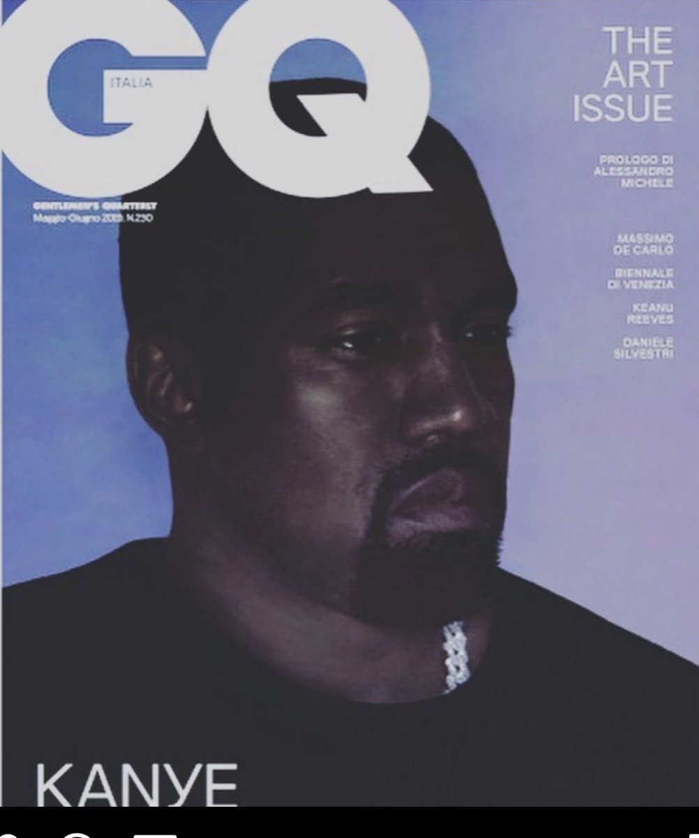 BMusique's tweet photo. That one time I was in @GQMagazine with Ye. #sundayservice https://t.co/6jabdc9GyU