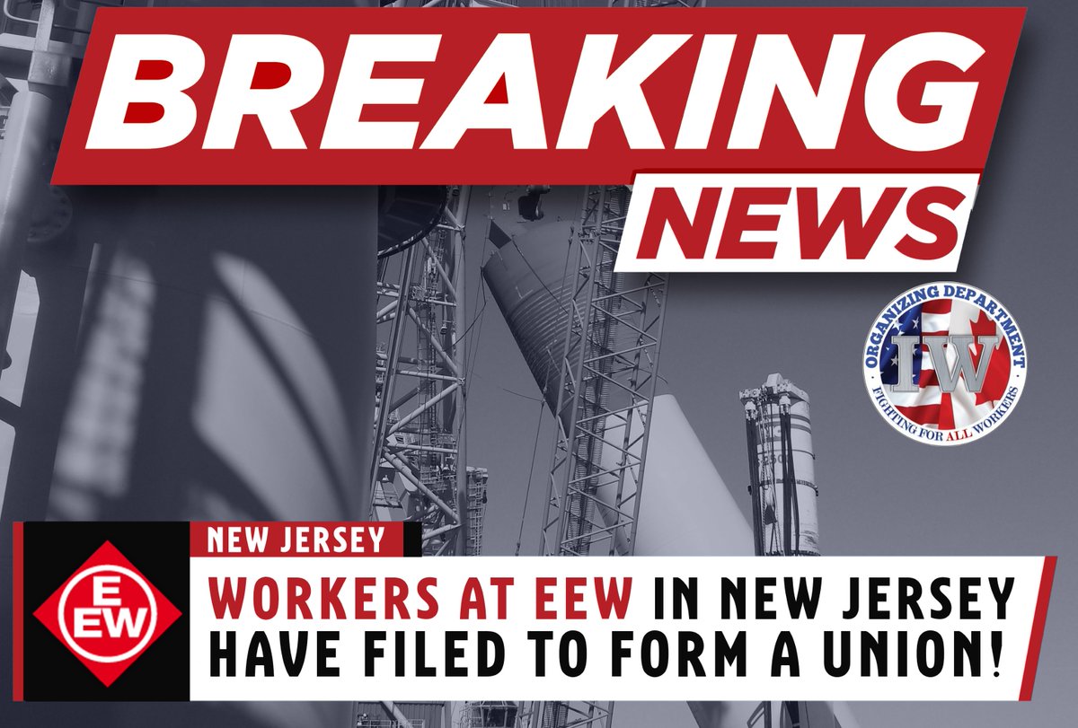 Congratulations to the workers at EEW in New Jersey who filed today for an election to be represented by the @TheIronworkers! 
#IronworkersRising
#Organize