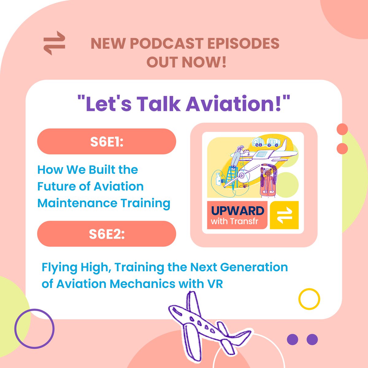 Catch up on all things aviation on the Upward with Transfr podcast!: bit.ly/42U2cfS

#transfr #vr #ar #virtualtraining #podcast #aviation #upward