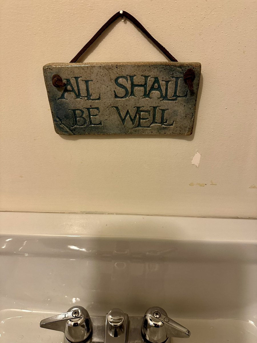 Having pre-Annual Conference jitters. So grateful for this reminder in the bathroom at first #UMC Colorado Springs. ￼#MSCUMC23