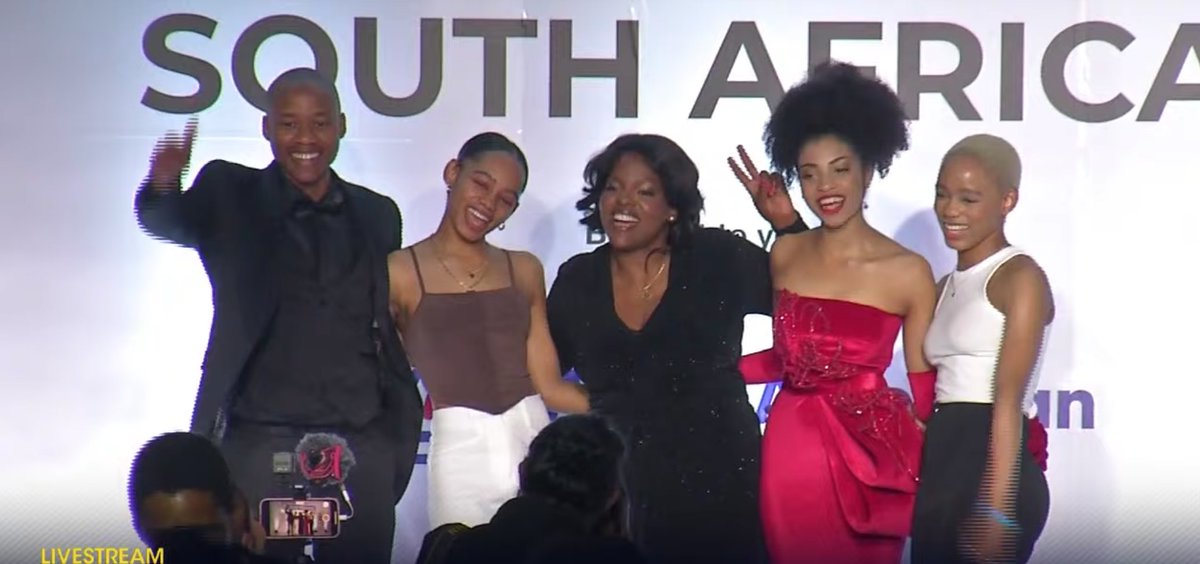 Nelson Mandela Foundation board member, Yolanda Cuba, presented the @mailandguardian 200 Young South Africans Editor's Choice award winners.  
#MG200Young