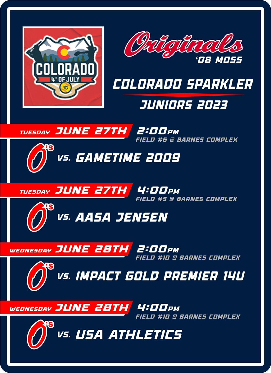 We’re headed WEST!!  
📍 Loveland, CO
🗓️ 6/27-7/2
LETS GO ⭕️’s!!