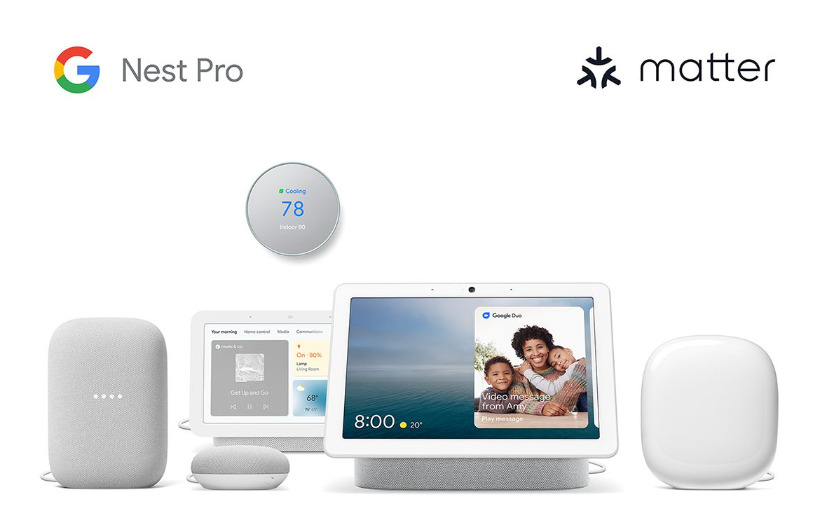 csaiot's tweet photo. Alliance member @Google has announced a list of their #Matter-compliant Google Nest Pro #smarthome products!
For more information and to view the list in its entirety: https://t.co/QGoa6HL2Wn
#csaiot #buildwithmatter #standardsmatter #mattercertified #iotsolutions https://t.co/weIl31szt1
