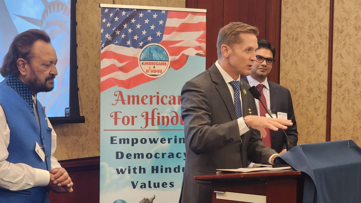 american4hindus's tweet photo. Sheila Jackson Lee,  Congressman Rich McChormik, Joe Willson, and Shri Thanedar.  Additionally, representatives from MEF, ANCA, JILV, IP, and HAF  presented their papers/experiences on various Hindu-centric topics.

[3/4] https://t.co/GaIZnjdUq4