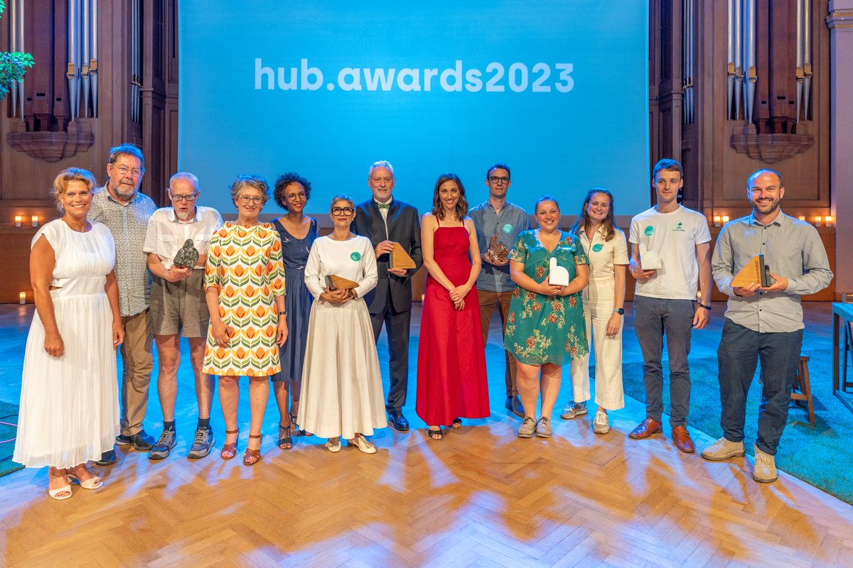 ✨Grand succès pour les #hubawards2023, qui ont eu lieu ce soir à <a href="/BozarBrussels/">BozarBrussels</a> 🏆. Les 6 entreprises lauréates démontrent que l'économie sert aussi et surtout à faire du bien à la société et à la planète. Découvrez leurs projets! bit.ly/3JrRVRr