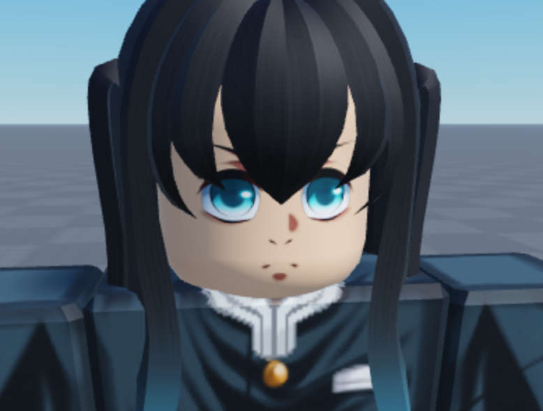 Bleebus2's tweet image. Made a face for Muichiro Tokito from Demon Slayer. With and without the Demon Slayer Mark. #RobloxDev #robloxart #robloxartist #roblox #RobloxArtCommissions