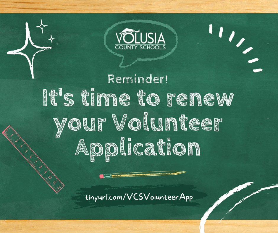 📢 Reminder: It's time to renew your volunteer application! All VCS volunteer applications are up for renewal starting July 1st. Don't miss out on the opportunity to make a positive impact in our school communities. tinyurl.com/vcsvolunteerapp