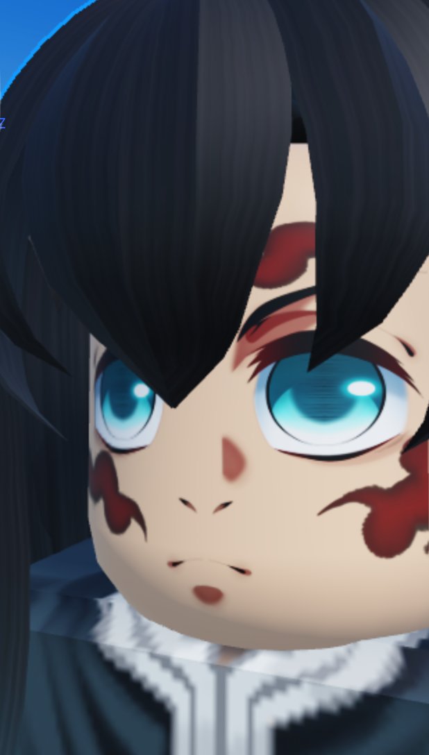 Bleebus2's tweet image. Made a face for Muichiro Tokito from Demon Slayer. With and without the Demon Slayer Mark. #RobloxDev #robloxart #robloxartist #roblox #RobloxArtCommissions