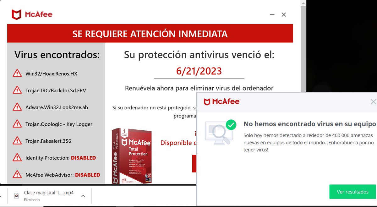 Señores <a href="/McAfee_ES/">McAfee Spain</a> <a href="/McAfee/">McAfee</a>  me siento estafado de parte de ustedes. Feliz si me dan una explicación