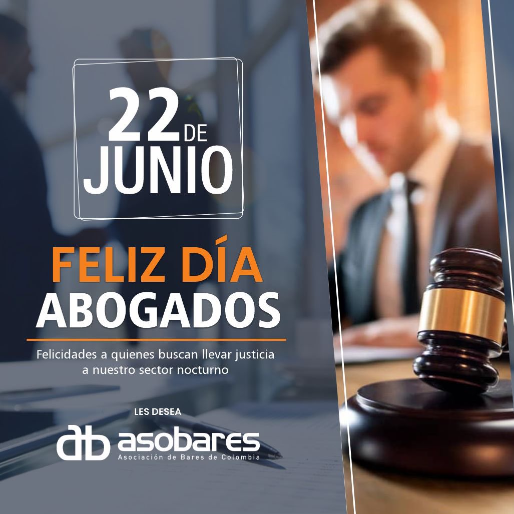 Asobares's tweet photo. @Asobares desea a todos los abogados que hoy su gran labor sea exaltada. 

¡Feliz día¡✨

#asobares #abogados #sectornocturno #felizdia https://t.co/YweMFMkS4u