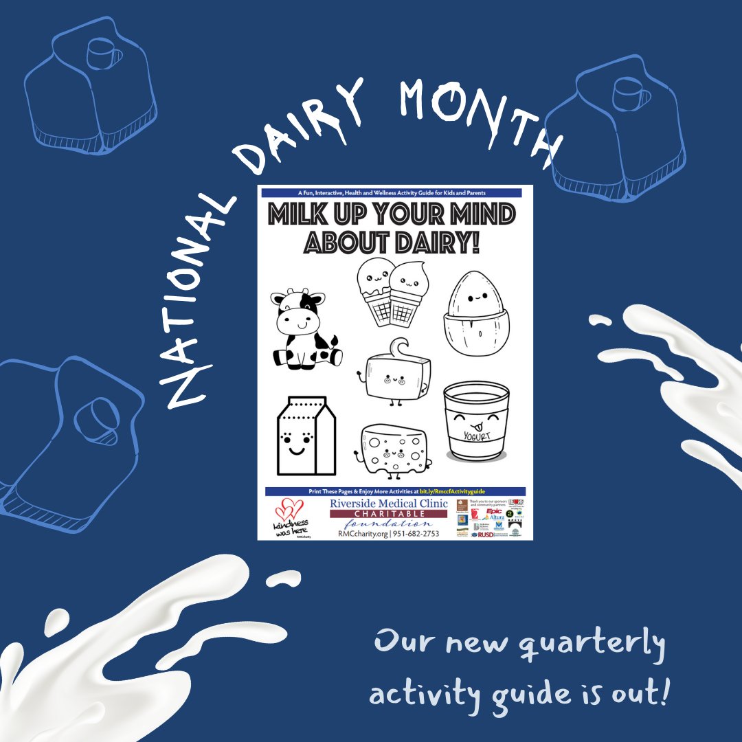 RMCFound's tweet image. In honor of National Dairy Month, check out our new activity guide about making healthy dairy choices! Click the link in our bio to check it out!
 #NationalDairyMonth #activityguide
