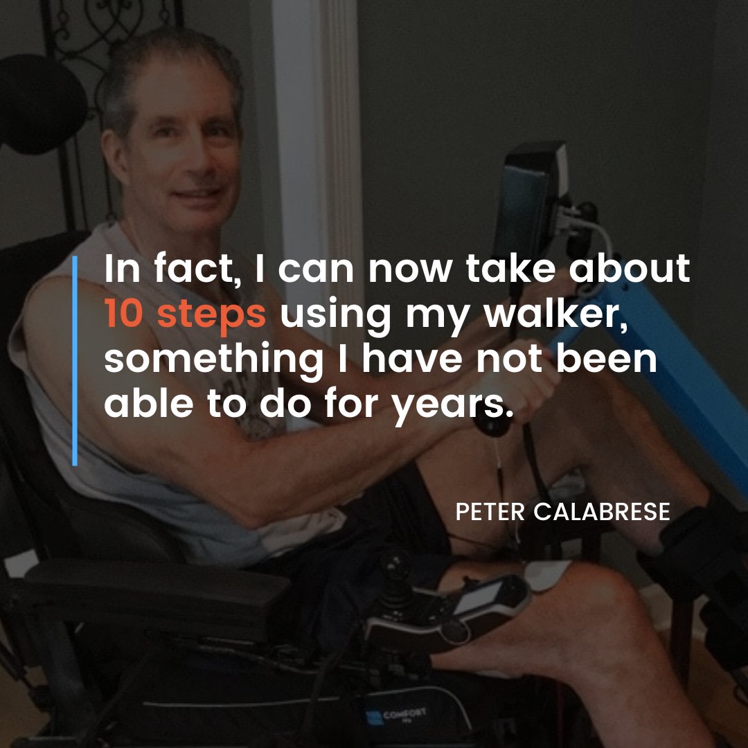 Peter Calabrese shares his story on rediscovering his passion for exercise with his MyoCycle Home after being unable to walk for more than ten years.

Read Peter's story: myolyn.com/stories/peter/…

#UserStories #MultipleSclerosis #MS #FESExercise #FESBike #MYOLYN