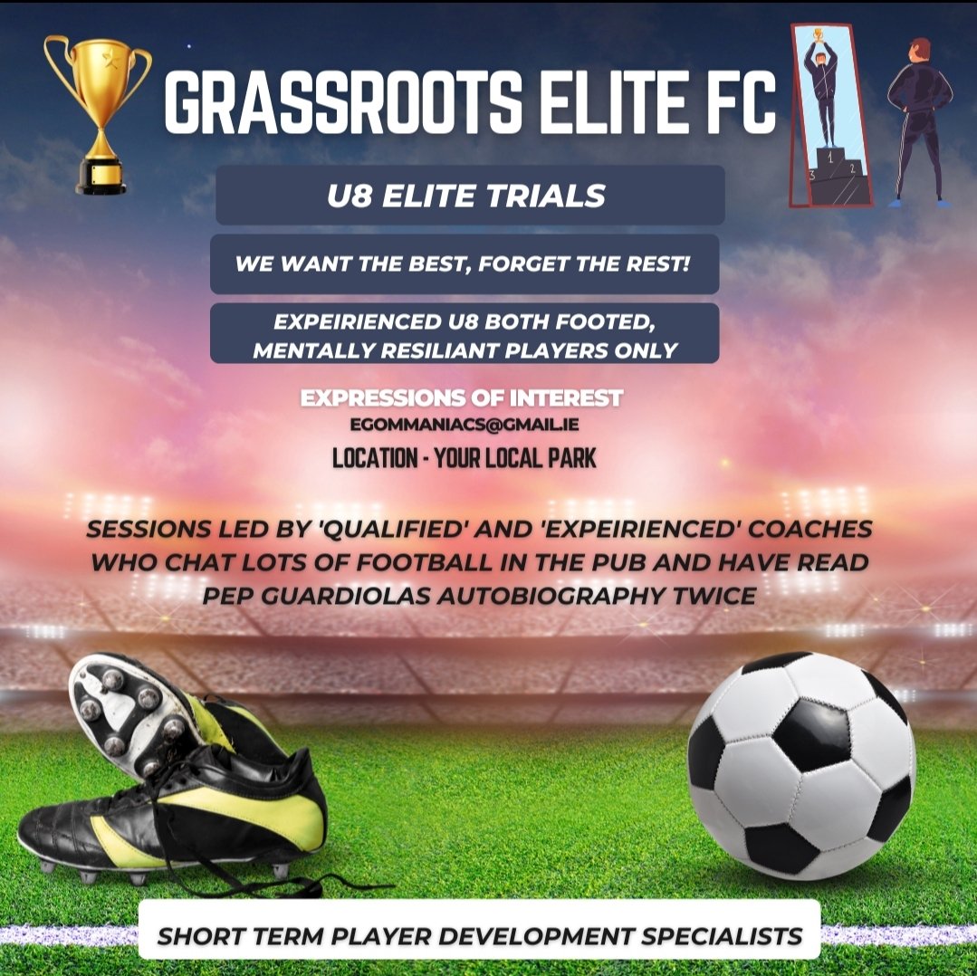 Coming to a grassroots club near you 🇮🇪⚽️
