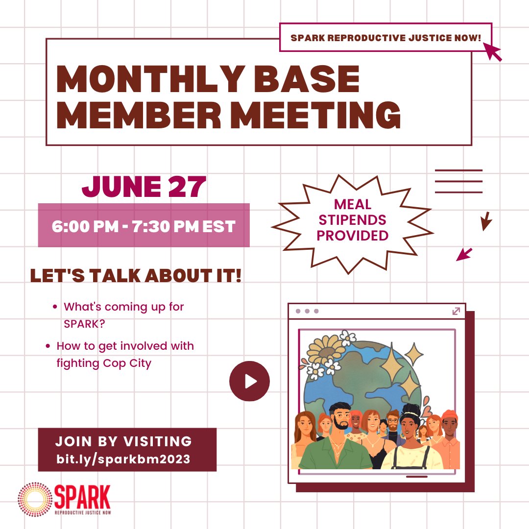 Join us for our June Base Member Meeting on June 27th at 6 PM EST. Join via Zoom by visiting bit.ly/sparkbm2023 We will be providing UberEats vouchers (only) while limited supplies last.