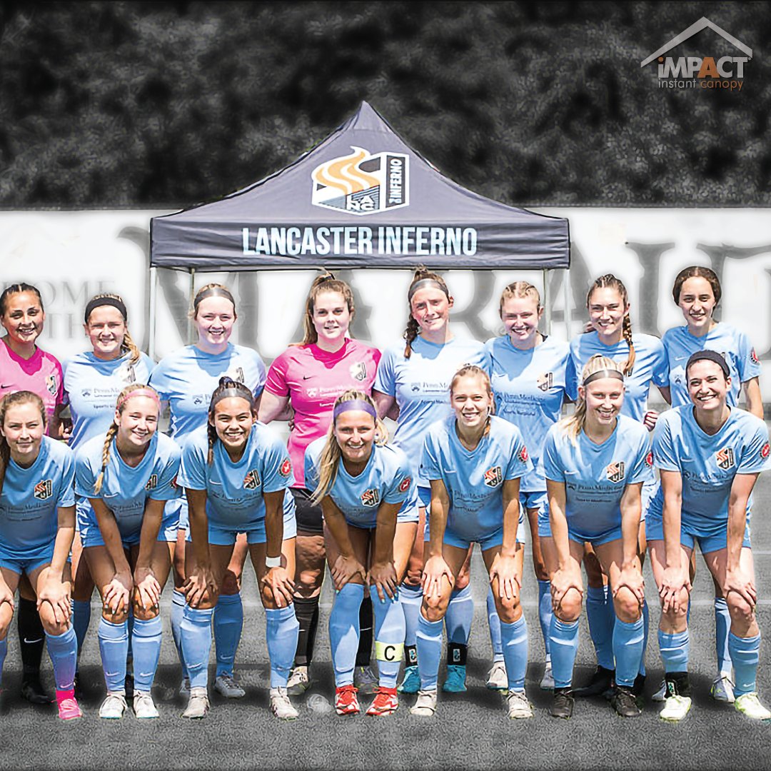 ImpactCanopy's tweet photo. @LANCinferno looking π₯ in their custom-printed canopy by Impact Canopy! Truly incredible how they show their support and commitment to each other - we're inspired! β€οΈ #LancasterInferno #ImpactCanopy #ComeTogether https://t.co/hFU9V4jZ4v
