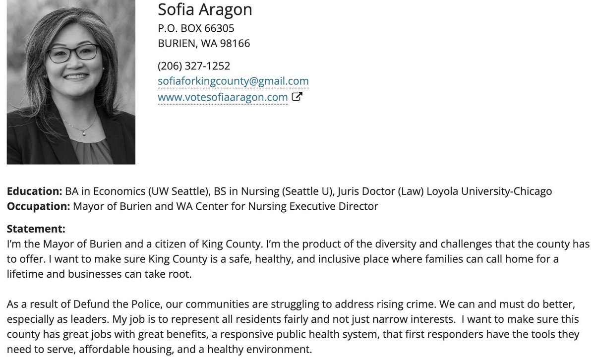 kwithallthecats's tweet photo. This is SUCH nonsense.  Mayor Aragon knows we have not defunded our police (it's more than 50% of Burien's entire budget!) and this isn't even a dog whistle it's an open appeal to the right. Worse, it's spreading information she knows to be false. We need better from our leaders! https://t.co/Qs7ZnHtrgz