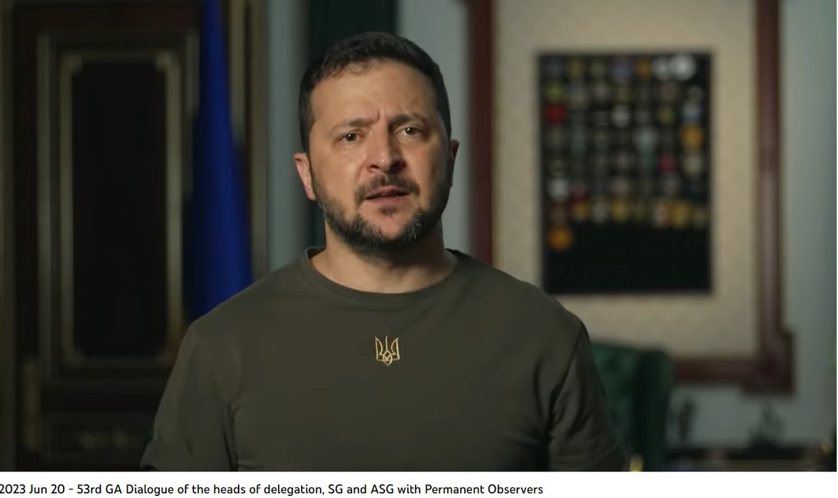 UKRintheUSA's tweet image. Amb @OMarkarova attended the 53 #OASassembly to present the virtual address of the Ukr President @ZelenskyyUa. In his speech President of Ukraine called the world to become a global community, so that peace for every nation is fully guaranteed.