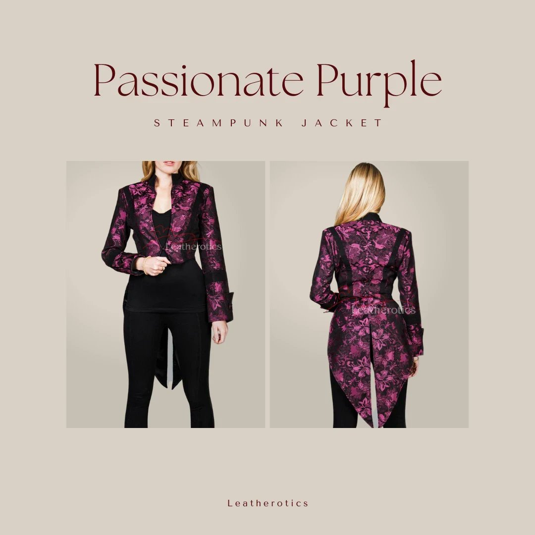 Leatherotics's tweet photo. This gorgeous jacket will effortlessly command attention as you enter any room. Whether you pair it with thigh-high boots or simple heels, it will enhance your look. ๐๐
https://t.co/qWxSJtEcww
#purplejacket #jacket https://t.co/Gmbv3BqZNk