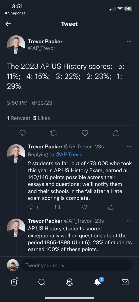 The scores are coming…