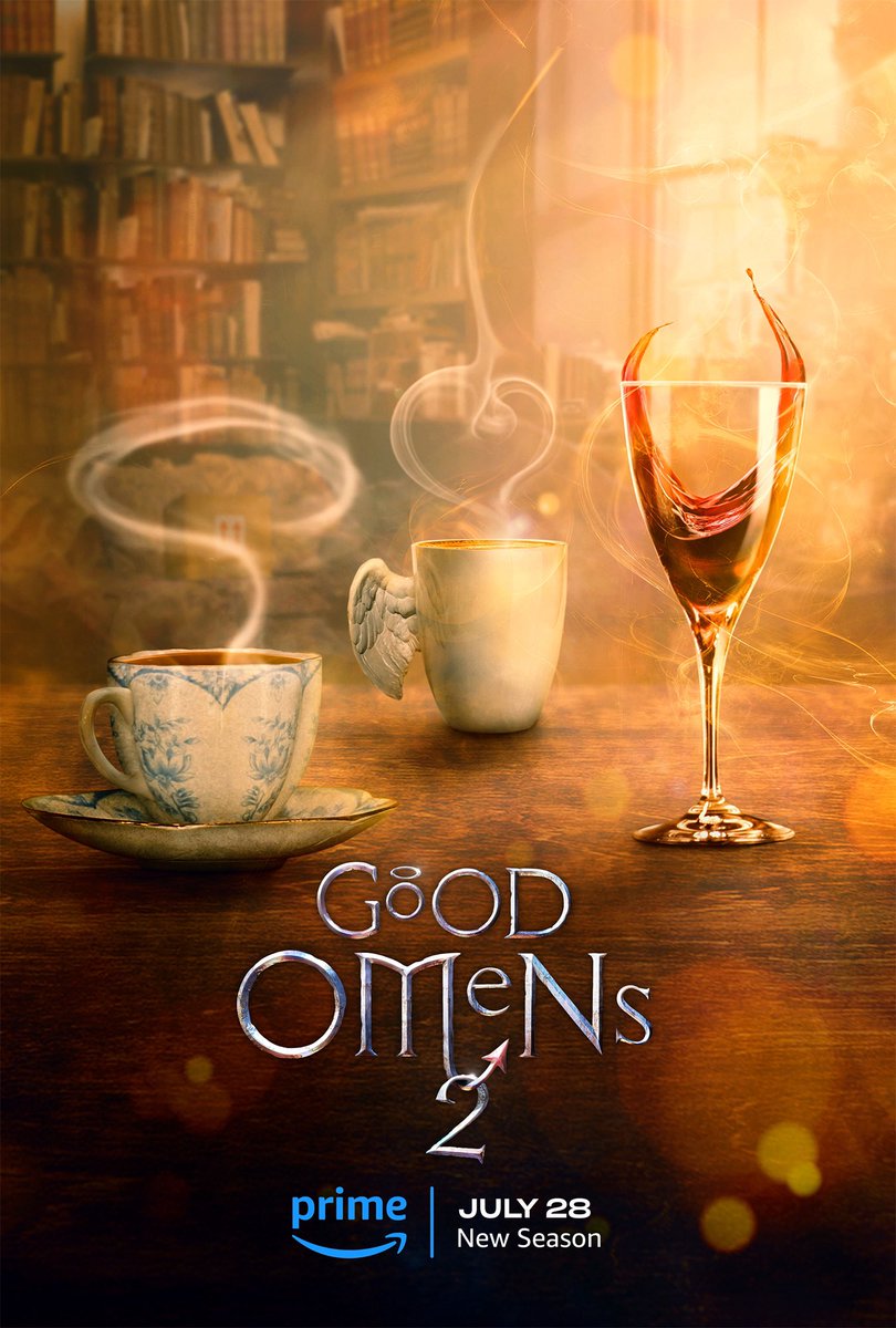 GeeksOfColor's tweet photo. Check out the new poster for 'Good Omens' season 2. https://t.co/cpdAAmJFD8