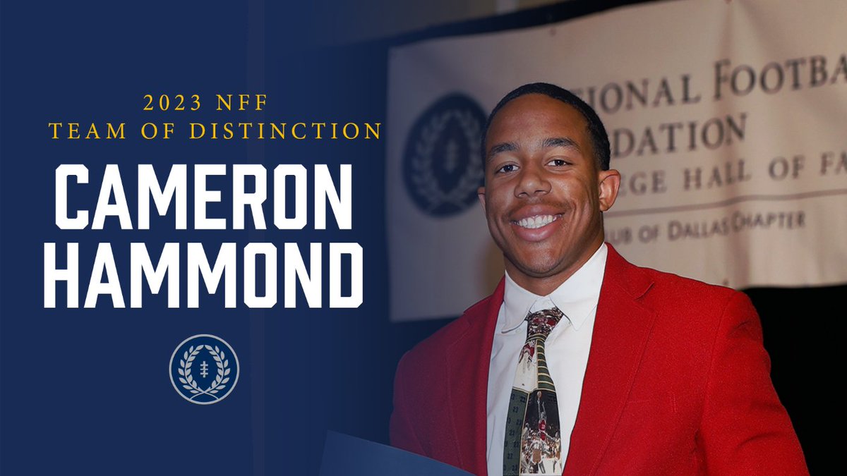 <a href="/nolanalbright9/">nolanalbright</a> <a href="/grimsleyfb/">Grimsley Football</a> @BarronCaedmon <a href="/LubbockHSSports/">Lubbock HS Athletics</a> <a href="/_jake_carson/">Jake Carson</a> @dbtribelive <a href="/CentreFootball/">Centre College Football</a> <a href="/SpartanAthletic/">ᴀᴛʜᴇɴs ᴀᴄᴀᴅᴇᴍʏ ᴀᴛʜʟᴇᴛɪcs</a> <a href="/noahflaskamp_/">Noah Flaskamp</a> <a href="/CHSDragonFB/">CHS Dragon Football</a> <a href="/PowerMizzoucom/">PowerMizzou</a> <a href="/SSN_Mizzou/">Sidelines Mizzou</a> <a href="/chase_goodwin1/">Chase Goodwin</a> <a href="/MHShouston/">MHS Mustangs</a> <a href="/HoustonTDClub/">Houston TD Club</a> <a href="/SocialDweebs/">Social Dweebs Sports</a> <a href="/NFFofMiddleTN/">NFFofMiddleTN</a> Congratulations to Cameron Hammond (<a href="/hammond_cam6/">Cameron Hammond</a>)  from <a href="/CHHS_FOOTBALL/">CHHS Football</a>  on representing the Gridiron Club of Dallas Chapter on the 2023 NFF Team of Distinction.