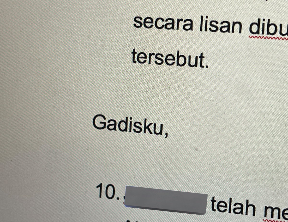 tattyhassan's tweet photo. Google translated the doc. My Lady (Yang Arif) jadi Gadisku 😂

“Dengan izin Gadisku, …” https://t.co/ZQ2OxFs4QB