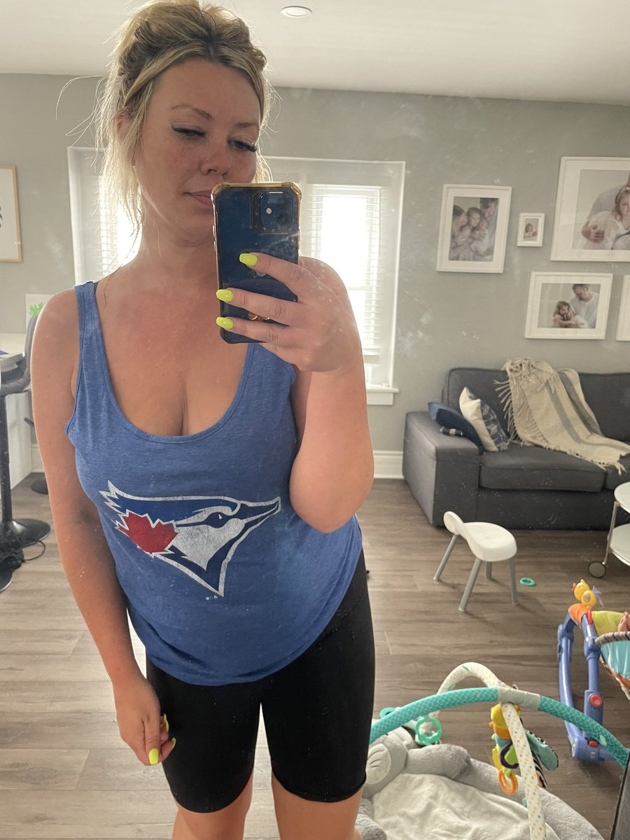 The most flattering <a href="/BlueJays/">Toronto Blue Jays</a> shirt ever! #momlife #mombod amzn.to/43SXH6N