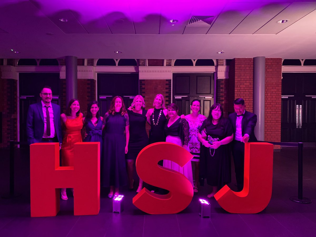 HSJ digital awards and what a team to be here with 🎉⁦@NHSE_TEL⁩ ⁦@NHSElect⁩ ⁦@CC_3N⁩