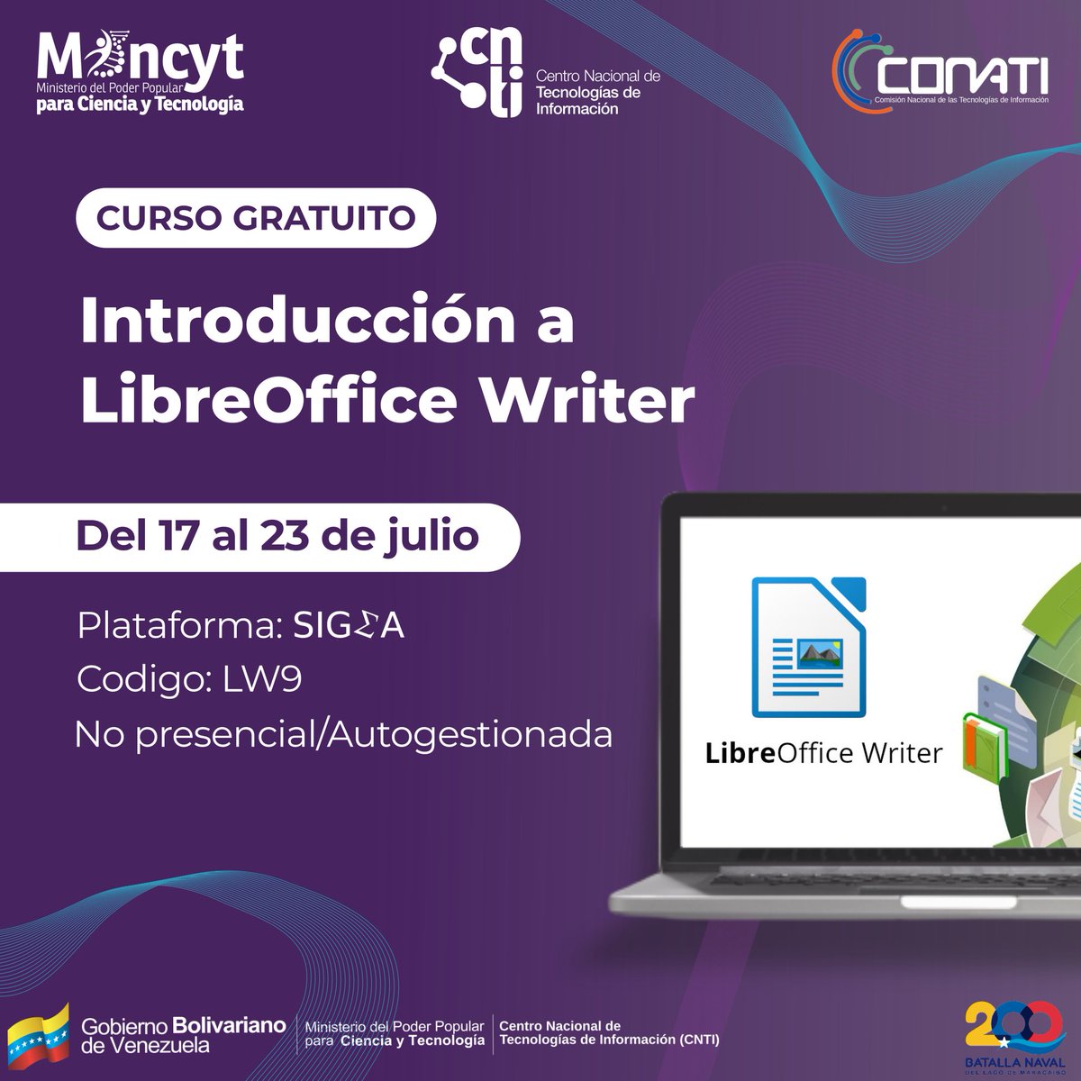 CNTI_VE's tweet photo. Ha llegado ese momento del mes donde les ofrecemos una oferta formativa que no pueden perderse.

¿Les interesa?

Nuestra formación es gratuita y podrán encontrar cursos sobre #Scrum #Writer #Programacion #IngenieriaSoftware entre otros.

Inscripciones en:

https://t.co/f1dFzGGEWn https://t.co/5GvLXaFFSd