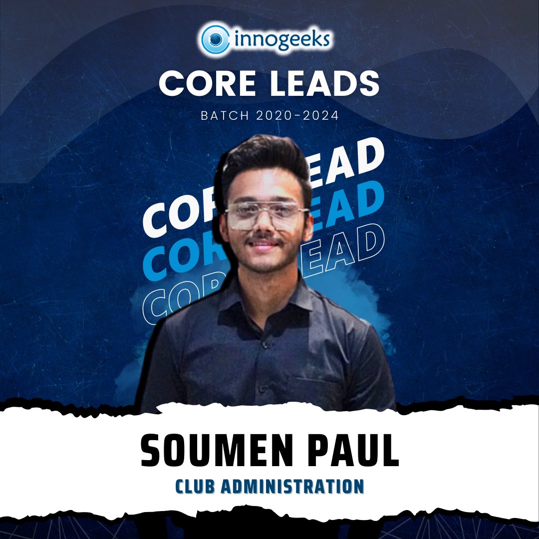 InnogeeksKiet's tweet photo. True leaders create a legacy of success and camaraderie, inspiring future generations. Good luck! ✨ 

Introducing Core Leads - Club Administration for batch 2023-2024! 🎉

#Leadership #Legacy #Inspiration #Innogeeks https://t.co/Gb7fZMKGkB