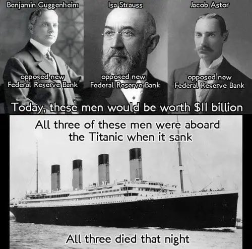 It’s quite interesting that the wife of OceanGate CEO is directly related to Isa & Ida Strauss, founders of Macy’s that perished on the Titanic in 1912.

What’s even MORE interesting, is that the Strauss’s were on their way to a meeting in the US to attempt a STOP to the creation…