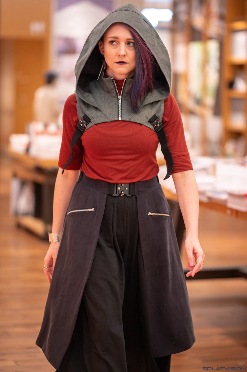 WizardModern's tweet photo. Taking a moment to hype the Winter 2023 Collection! I still need to name these new items—the hood harness &amp; overskirt (or buttcape). Suggestions are welcome!

Photo by @eleventhphoto https://t.co/peUgVnK9db