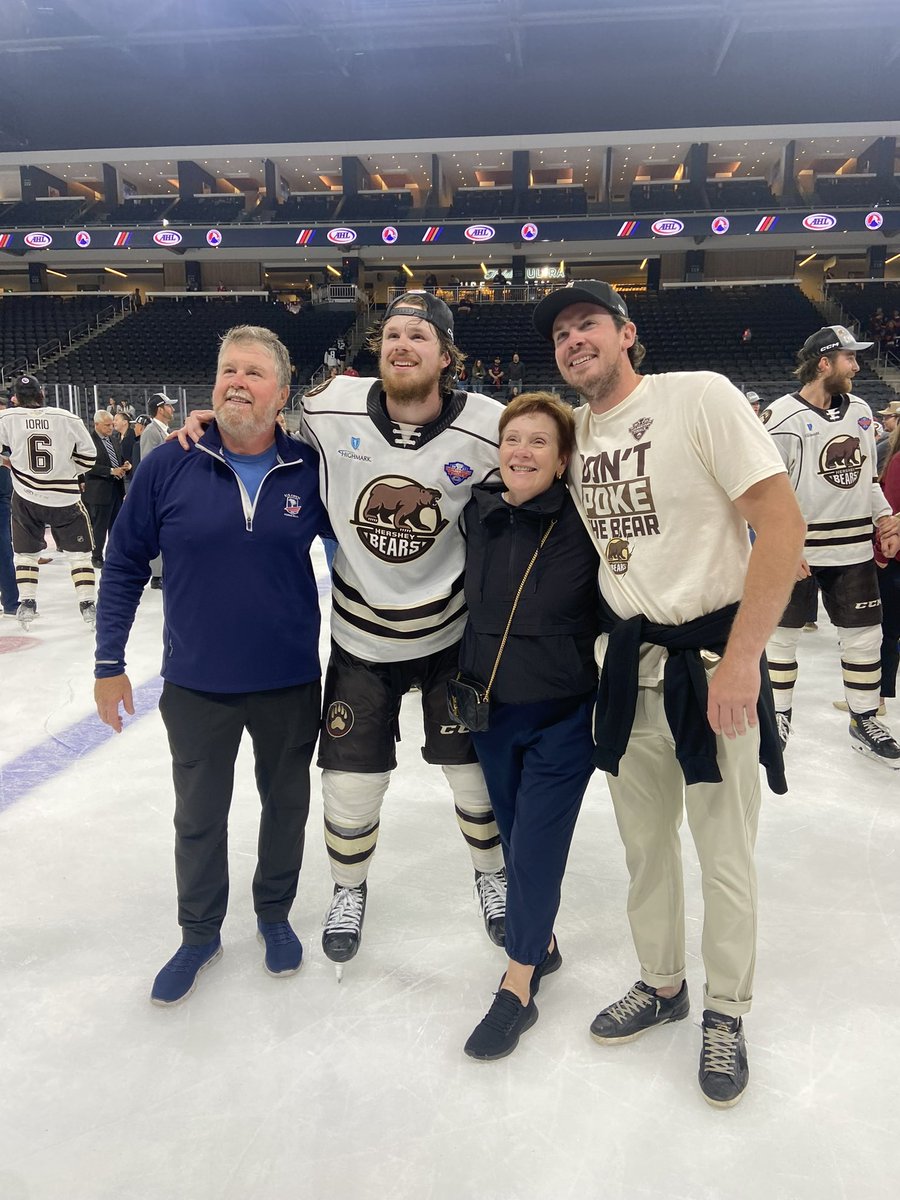 I could not be more proud of my youngest son Lucas! he has had to battle through a few injury’s during his pro career.. but he never gave up.. he now owns a game 7, Calder Cup OT win to his hockey resume! it is literally impossible to even dream this stuff up..