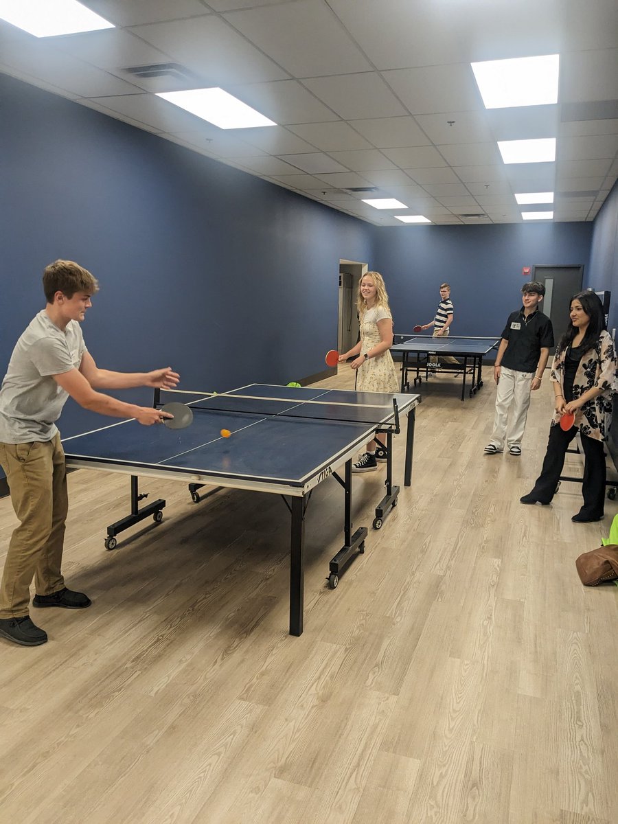 Our brains are full and we are ready to start coming up with solutions! We had a great time with @cityofholland Sustainability Manager, processed that information, and then took some brain breaks to learn how to Salsa and play some ping pong <a href="/JRAutomation/">JR Automation</a>! @oaisd_futureprepd