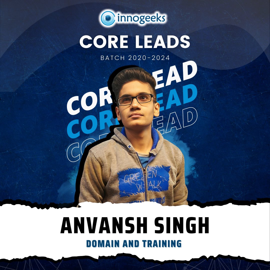 InnogeeksKiet's tweet photo. Commence together, sustain progress, and flourish. Best wishes for amazing experiences ahead! ๐ซ
Introducing Core Leads - Domain and Training for batch 2023-2024
#Leadership #Legacy #Inspiration #Innogeeks https://t.co/Uls2nJjrst