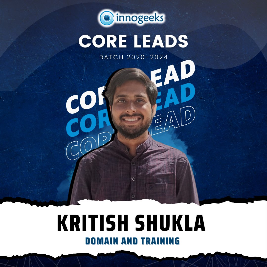 InnogeeksKiet's tweet photo. Commence together, sustain progress, and flourish. Best wishes for amazing experiences ahead! ๐ซ
Introducing Core Leads - Domain and Training for batch 2023-2024
#Leadership #Legacy #Inspiration #Innogeeks https://t.co/Uls2nJjrst