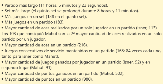 VSportsTM's tweet photo. ¿Se imaginan un partido de tenis jugado en 11 horas? Isner 🇺🇲 y Mahut 🇨🇵 lo hicieron posible un 22/6 en Wimbledon 2010. Se tuvo que suspender por falta de luz. Lo terminaron 2 días después. El estadounidense ganó 6-4/3-6/6-7/7-6/70-68 ¿Cuántos récords marcaron? 10. https://t.co/yjF6lCfRtg